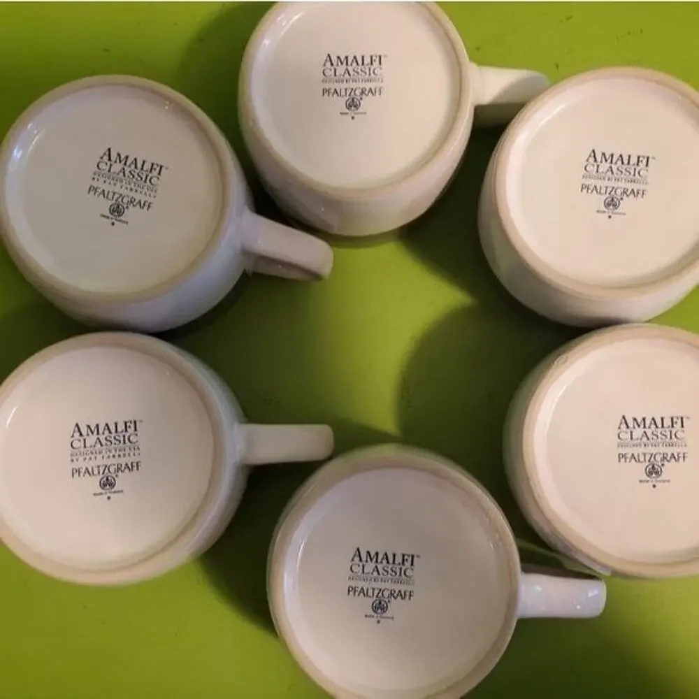 Pfaltzgraff Amalfi Classic Cups - Set of 6
